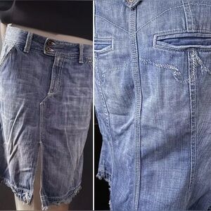AG ADRIANO GOLDSCHMIED ‘The Obsession’ Denim Jeans Skirt 29R